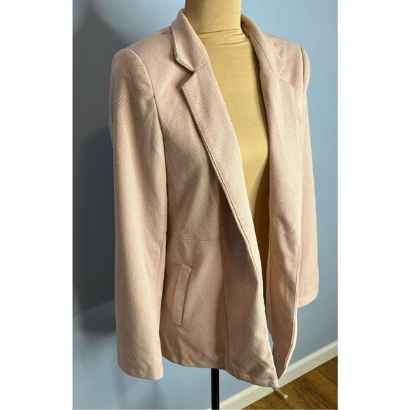 BRAND NEW - Just Fashion Now Women’s M Tweed Open Front Blazer Pink Fully lined - Picture 2 of 8